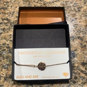 Alex and Ani Gold Pull Chain Sand Dollar Bracelet